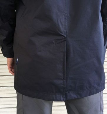 男長版防水可脫帽時尚外套